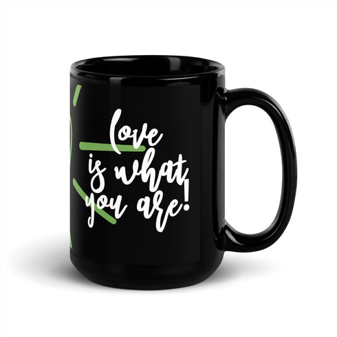 Luv Black Glossy Mug